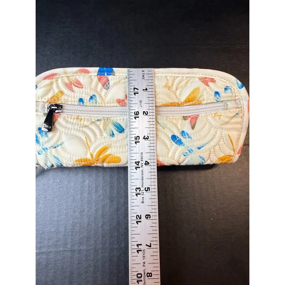 Lug Flipper Jewelry Clutch Dragonfly Multi Color and Cream Travel - Picture 12 of 13